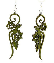 Load image into Gallery viewer, Long Flower Earrings # 1015
