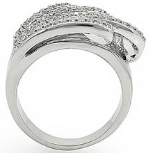 Load image into Gallery viewer, 1W018 Rhodium Brass Ring with AAA Grade CZ
