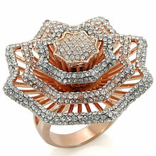 Load image into Gallery viewer, 1W023 Rose Gold + Rhodium Brass Ring with Top
