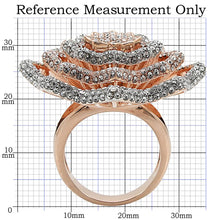 Load image into Gallery viewer, 1W023 Rose Gold + Rhodium Brass Ring with Top
