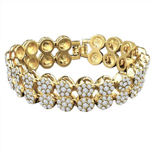 Load image into Gallery viewer, 970831 - BUD 2 Row Flower Bracelet
