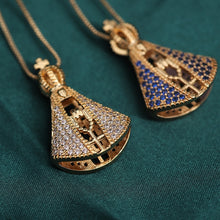 Load image into Gallery viewer, Double Side Pendant Necklaces Zircon Aesthetic
