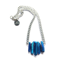 Load image into Gallery viewer, Rocked Up Mini Crystal Quartz Necklace - Sapphire
