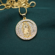 Load image into Gallery viewer, Double Side Pendant Necklaces Zircon Aesthetic
