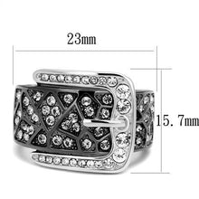 Load image into Gallery viewer, TK2769 Two-Tone IP Black Stainless Steel Ring
